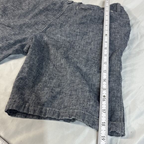 Lucky Brand Saturday Stretch Blue Chambray Shorts Drawstring Size 31 - Picture 8 of 8